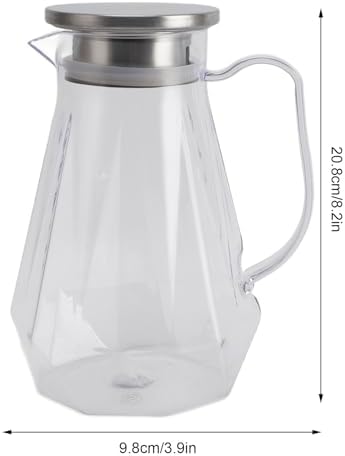 Glass Pitcher with Lid, Water Pitcher Filter Acrylic Pitchers for