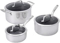Henckels Paradigm Stainless Steel 6 pc Cookware Set, Tri-Ply Ceramic