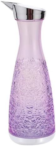 uxcell 1200ml(40.6 Oz) Acrylic Water Carafes with Lid, Transparent