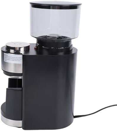 GLOGLOW Electric Conical Burr Grinder, Stainless Steel, 110V