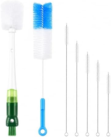 5-in-1 Water Bottle Cleaner Brush Set - 7 Pack, 14.17" Long Narrow