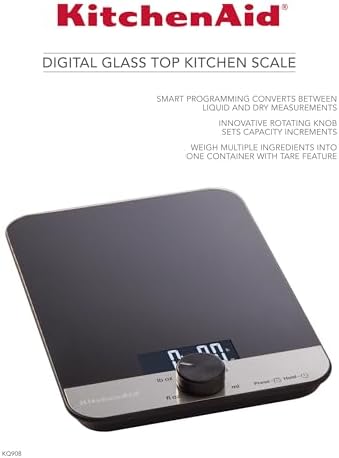 KitchenAid KQ908 Glass Surface 11 Pound Capacity Digital Kitchen and