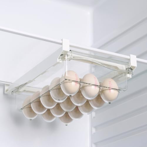 Drawer Egg Dispenser for Refrigerator, 15 Egg ABS PET Organizer