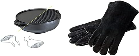 Lodge Cast Iron Cookware Set with Accessories - Five-Piece Cast Iron