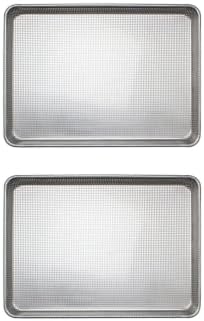 TrueCraftware- 18" x 13" Half Size Fully Perforated Glazed Sheet Pan