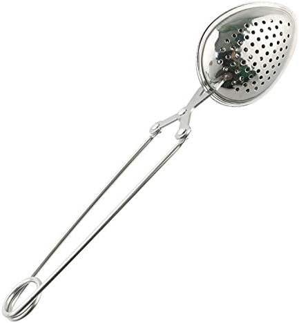 Tegg Tea Infuser 2PCS Stainless Steel Leaves Shape Spices Snap Spoon