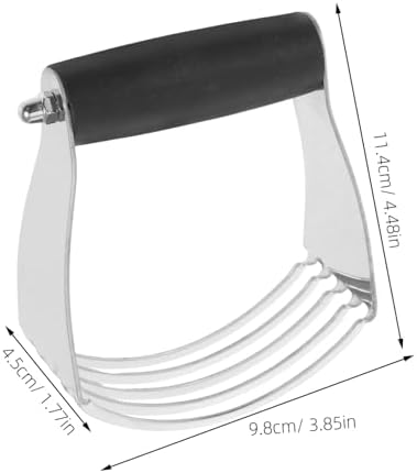 Stainless Steel Dough Blender Pastry Cutter with Blades and Scraper