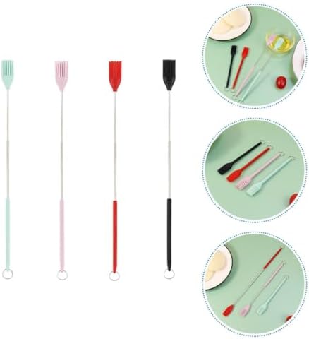LIFKOME 4pcs Silicone Basting Brush Set Heat Resistant Oil Brush Tool