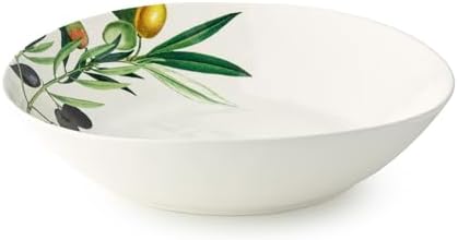 Olivia 128-Ounce Stoneware Large Serving Bowl - 13-Inch Mediterranean