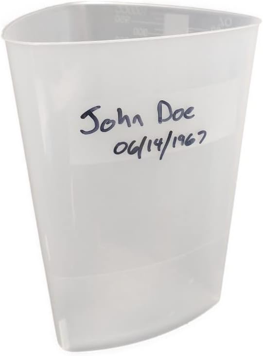 Vakly Plastic Graduated Triangular Intake Output Container 32 ounce Three-Sided - Image 7