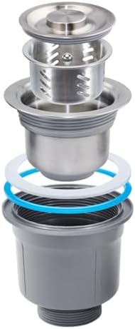 2PCS Multipurpose Kitchen Sink Strainer Set with Deepen Basket