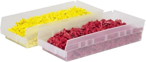 Akro-Mils 30158 Heavy Duty Plastic Shelf Bins, 18"x 8"x 4", Green