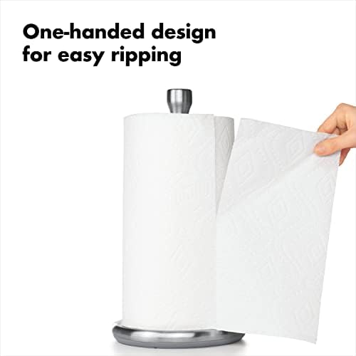 OXO Good Grips Steady Countertop Paper Towel Holder, Weighted Base