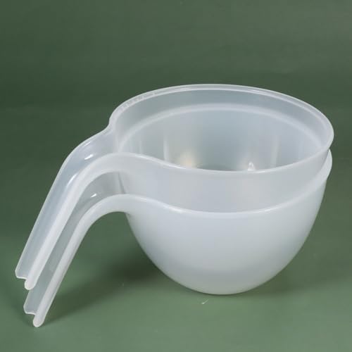 MAGICLULU Stackable Plastic Mixing Bowl with Handle 3pcs