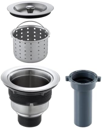 ROVOGO Kitchen Sink Drain Assembly with Strainer Basket
