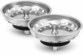 Kitchen Sink Drain Strainer 2 Pack of Stopper Combo Basket Replacement