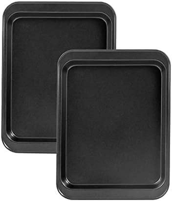 Baking Sheets Toaster Oven Pans, Cookie Sheets for Baking Tray Non