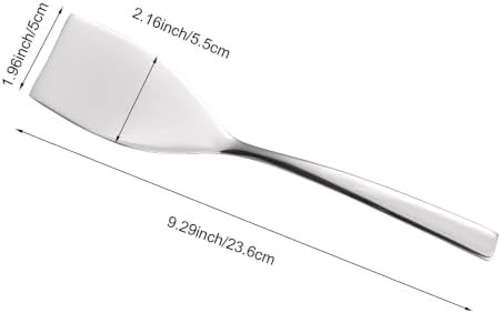 IMEEA Small Stainless Steel Spatula 9.3 Inch Mini Turner Solid Metal