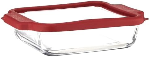 Anchor Hocking Glass Baking Dishes for Oven, 8 Inch Square Glass Cake