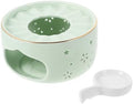 Ceramic Teapot Warmer Base with Candle Holder, Hollow Design