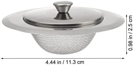 Bath Plug Hair Catcher,Shower Drain Cover,Mesh Strainer 2 Set Kitchen