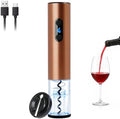 Electric Wine Opener with Foil Cutter, Automatic Wine Bottle Corkscrew