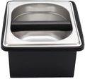 DIBTSA Espresso Knock Box,Stainless Steel Coffee Pucks Container, with