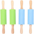 4pcs Silicone Rolling Pin Set for Boy Girl Baking Class Kitchen Use