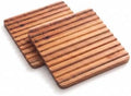 Ironwood Gourmet Sedona Trivet, Set of 2 Acacia Wood Hot Dish Holder