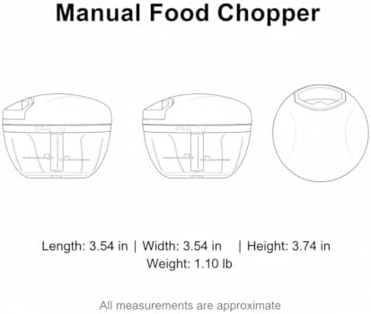 Multipurpose Manual Pull-String Chopper for Garlic, Herbs & Veggies