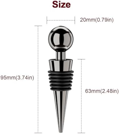 Wine Stoppers for Wine Bottles 3Pcs Vacuum Wine Bottle Stopper with