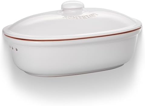 Römertopf Oval Ceramic Bread Freshness Pot | Natural Ceramic - Ideal