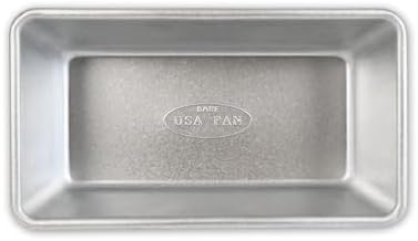 USA Pan Bare Bakeware Traditional Aluminized Steel Uncoated Small Loaf