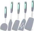 Tongjude 5-Piece Silicone Spatula Set, Light Grey