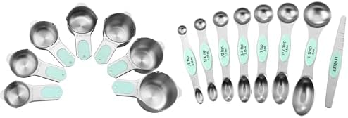 Spring Chef Stainless Steel Magnetic Measuring Cups, Set of 7 &