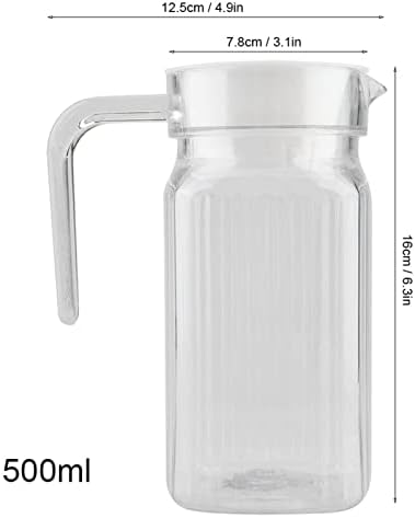 Juice Bottle, Transparent Acrylic Big Capacity Juice Bottle