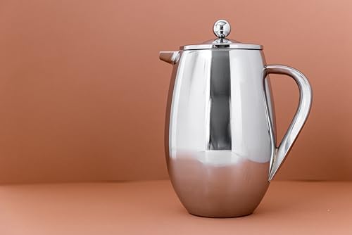 La Cafetière Stainless Steel Cafetière, 8 Cup, Silver