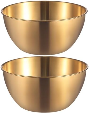 Stainless Steel Salad Bowls Set of 2 Mixing Bowl with Measurement