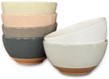 Mora Ceramic Small Dessert Bowls - 16oz, Set of 6 - Microwave, Oven