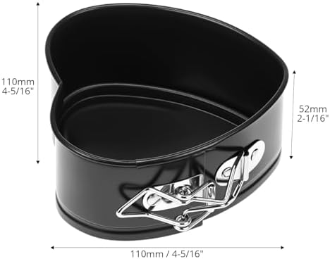 QWORK Springform Cake Pan Set - 4 Pack 4-Inch Non-Stick Leakproof