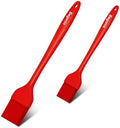 Begonia Silicone Basting Pastry Brush,2pcs 10+8 inch BBQ Sauce