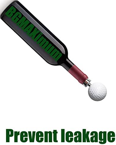 Golf Ball Wine Stoppers - Opener & Bottle Stopper Set of 2, Decorative