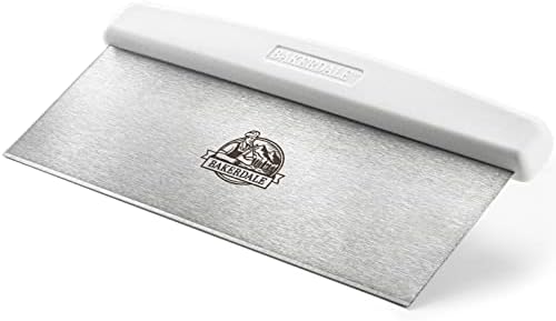 Bakerdale Bench Dough Scraper, 10-inch Stainless Steel Blade