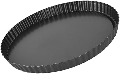Tart Pan with Removable Bottom, Non Stick Quiche Baking Dish, Large