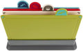Color Coded Plastic Cutting Board Set, 4 Piece Kitchen Chopping Boards
