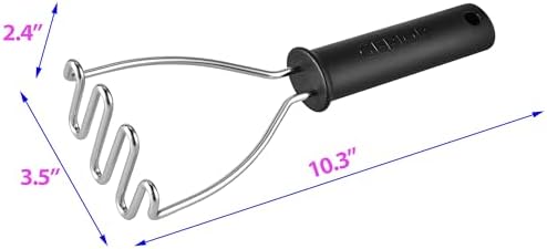 Potato Masher - Stainless Steel Wire Kitchen Tool for Mashing