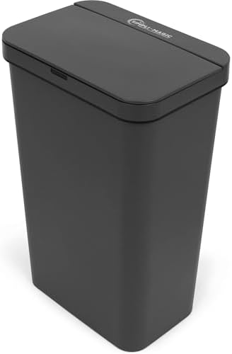 SIMPLI-Magic 13.2 Gallon Sensor Trash Can, Gray