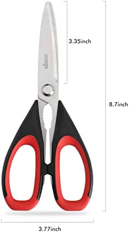LIVINGO 8.5" Kitchen Shears – Ultra Sharp, Heavy Duty & Dishwasher