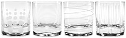 Mikasa Cheers 4-Piece Double Old Fashioned Glasses 12.75 oz