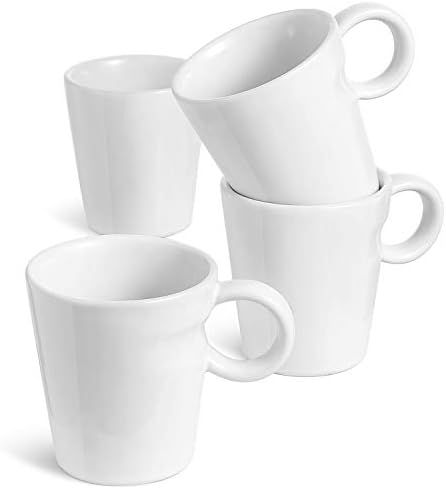 LE TAUCI 5 oz Espresso Mugs, Ceramic Small Stackable Coffee Cups